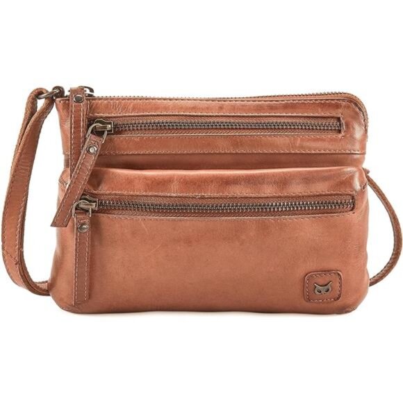 Wise Owl Accessories Small Crossbody Sling Bag Real Leather Purse for Women - Picture 4 of 8